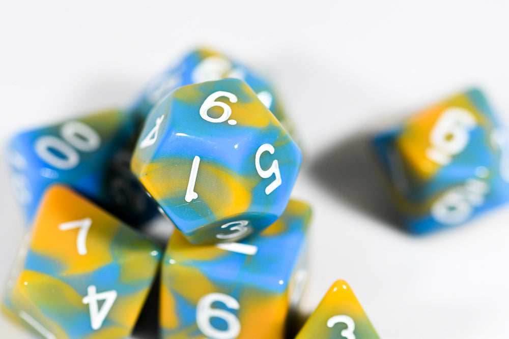 Tiger Ocean Dual Color Swirl Blue/ Orange - 