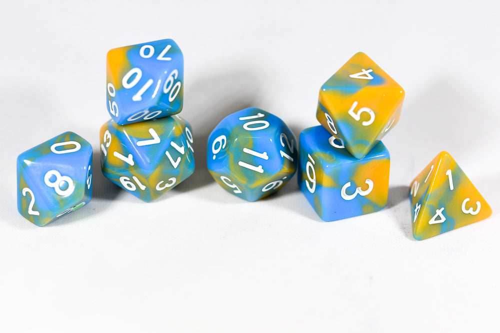 Tiger Ocean Dual Color Swirl Blue/ Orange - 