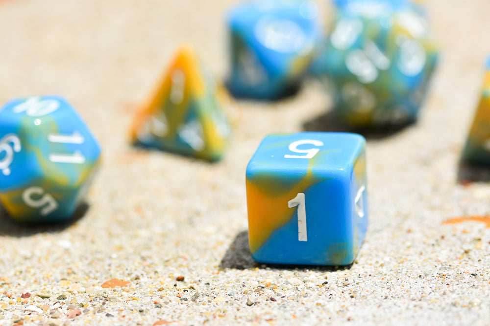 Tiger Ocean Dual Color Swirl Blue/ Orange - 