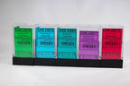 Translucent 7-Die Chessex Sets Made in Germany -Red, Blue, Green, Teal, Purple- - Teal