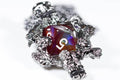 Pendant d10 Trolls w/ Gunmetal Grey Finish - 