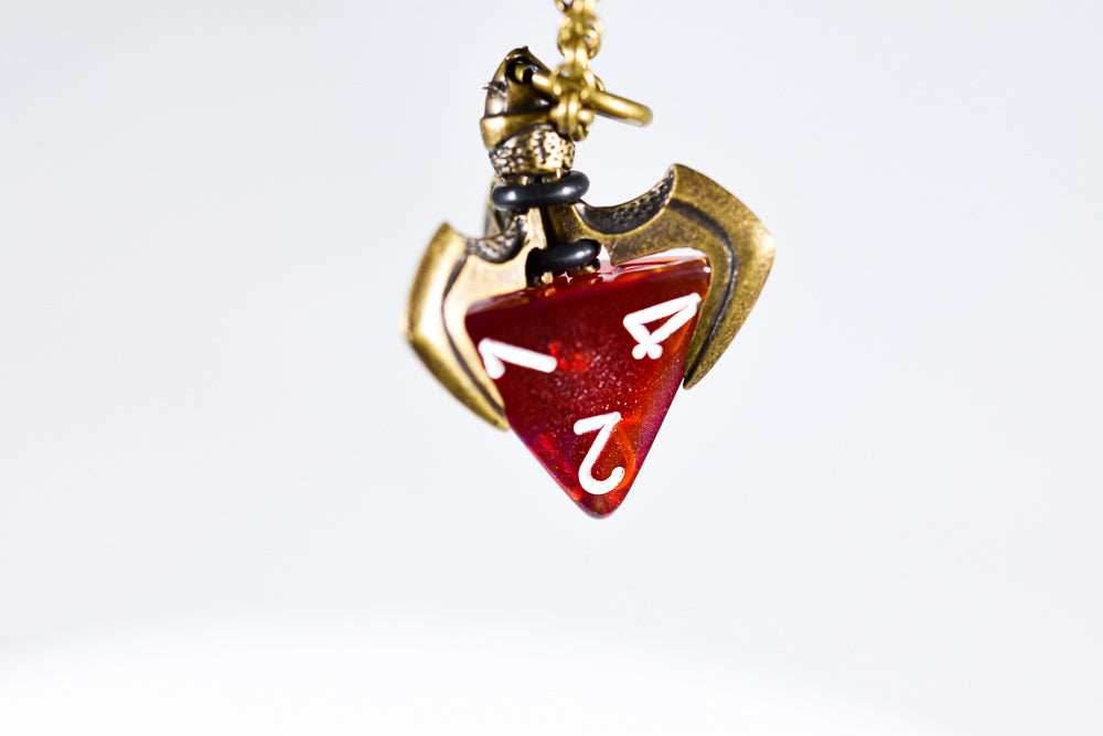 Pendant d4 Blade Claw w/ Old Brass Finish - 