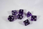 Translucent 7-Die Chessex Sets Made in Germany -Red, Blue, Green, Teal, Purple- - Teal
