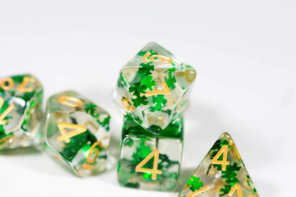 Green Clover Pieces Dice - 