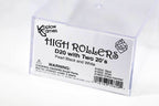 High Rollers D20 with Two 20's (pearl black and white) - Black