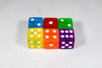 Square Corner 16mm Translucent Dice (Red/Orange/Yellow/Green/Blue/Purple) *sold by the piece - Red