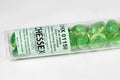 20+ Green Catseye Glass Gaming Stones Counters - 