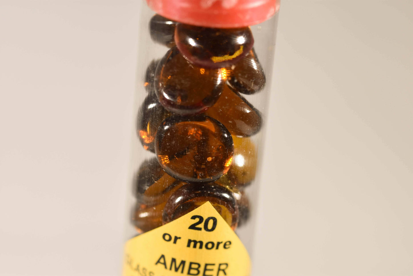 20+ Amber Glass Gaming Stones Counters - 