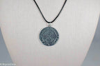 Silver Viking Icelandic Vegvisir Helmet In Runic Circle Pendant Compass Amulet Necklace - 