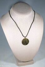 Gold Viking Icelandic Vegvisir Helmet In Runic Circle Pendant Compass Amulet Necklace - 