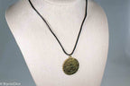 Gold Viking Icelandic Vegvisir Helmet In Runic Circle Pendant Compass Amulet Necklace - 