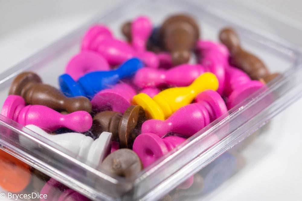 Pack of 50 Asst 14 x 25mm Bowling Pin Pawn CHX806 - 