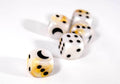 Custom Crescent Moon White-Gold Gemini Chessex Magic Rare by BrycesDice - 