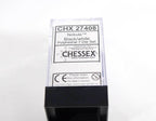 Chessex Polyhedral 7 Die Nebula Black w/ White Numbers Set Of 7 Dice CHX 27408 - 