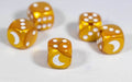 Custom Crescent Moon Velvet Gold/White Chessex Magic Rare by BrycesDice - 