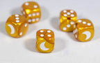 Custom Crescent Moon Velvet Gold/White Chessex Magic Rare by BrycesDice - 