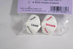Rock Paper Scissors Lizard Spock Dice by Koplow Games White w/ Red and Black Novelty - 