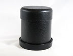 Dice Cup 3.6" D X 4"H Green Felt with Tough Plastic Exterior with Faux Leather Look and Lid
