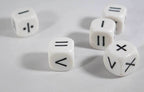 Math Operators Dice +-x < > = Kids Math Dice Game Addition Multiplication Subtraction and More - 