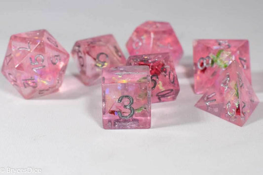 Touching Love 7-Dice Set Resin Sharp Edge RPG DND - 