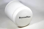 Handmade Leather Dice Cup (White) - 