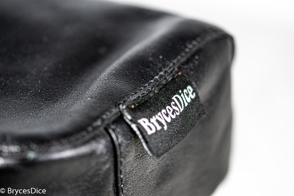 "Traveler" Leather Dice Bag / Purse (Black)