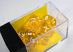 New Yellow Translucent 7-Die Chessex Sets Made in Germany CHX 23072 - 