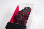 New Smoke/Red Translucent 7-Die Chessex Sets Made in Germany CHX 23088 - 