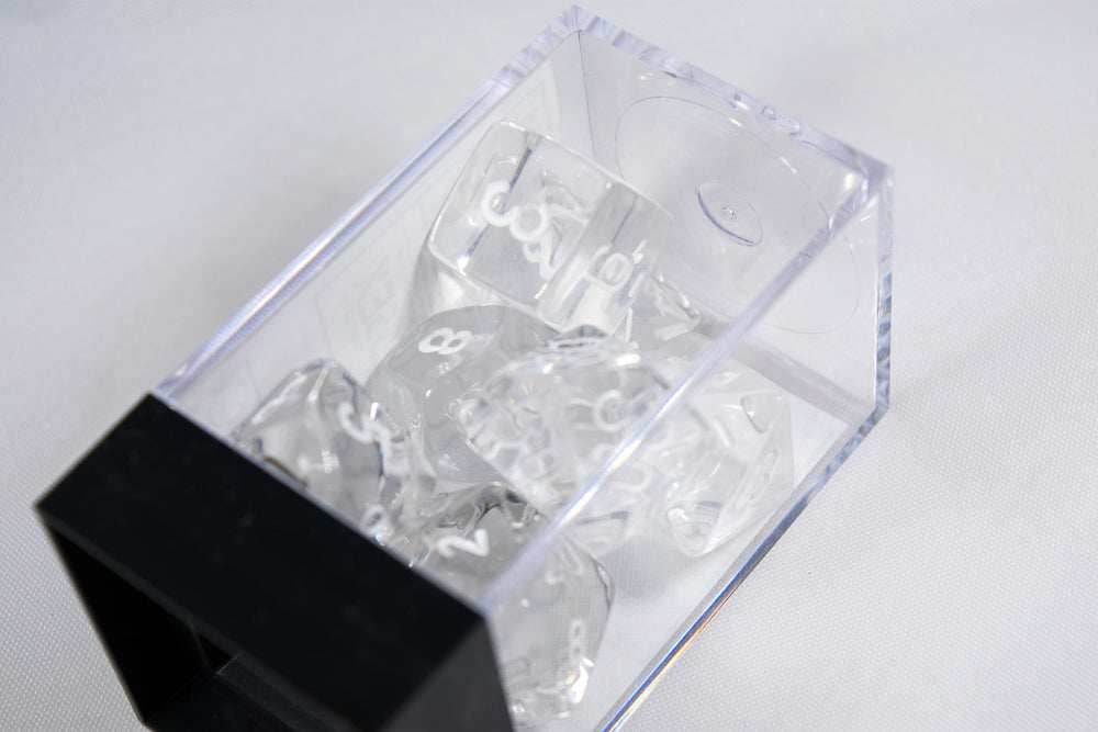 New Clear Translucent 7-Die Chessex Sets Made in Germany CHX 23071 - 
