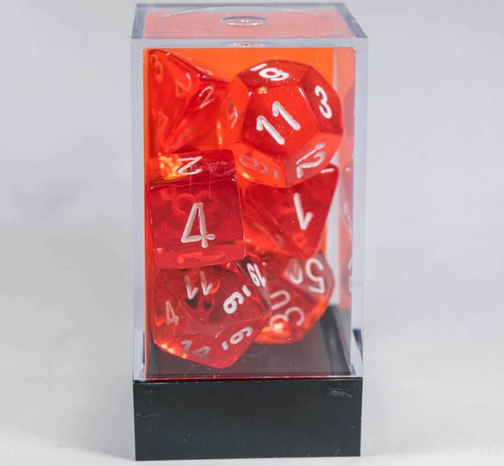 New Orange Translucent 7-Die Chessex Sets Made in Germany CHX 23073 - 