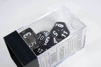 New Smoke/White Translucent 7-Die Chessex Sets Made in Germany CHX 23078 - 