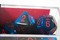 CHX 26458 Polyhedral 7-Die Gemini Black-Starlight /red Numbers Set Of 7 Dice Chessex - 