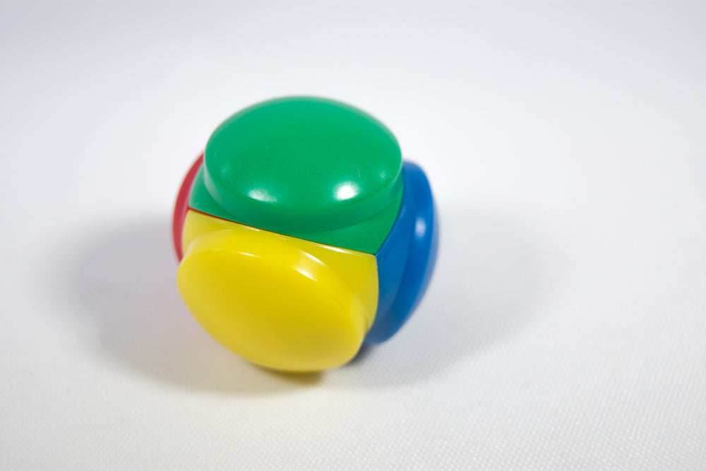 Color Selector Blue, Red, Yellow, Green Plastic D4 Koplow Dice Kids Math - 