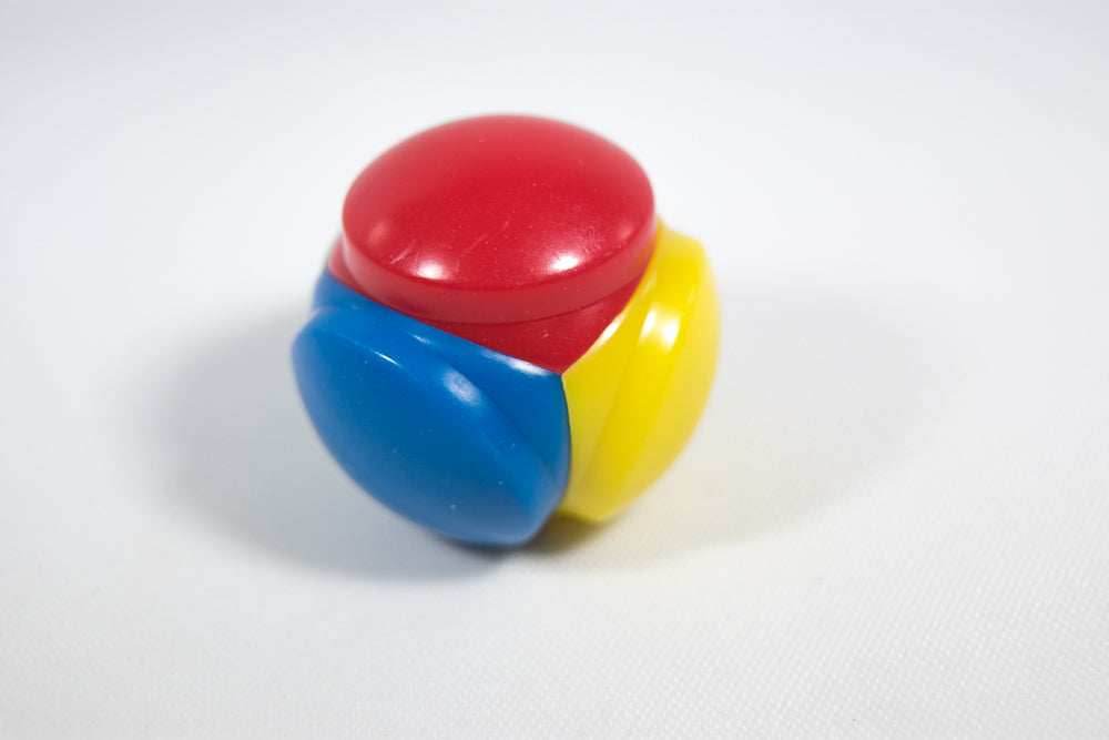 Color Selector Blue, Red, Yellow, Green Plastic D4 Koplow Dice Kids Math - 