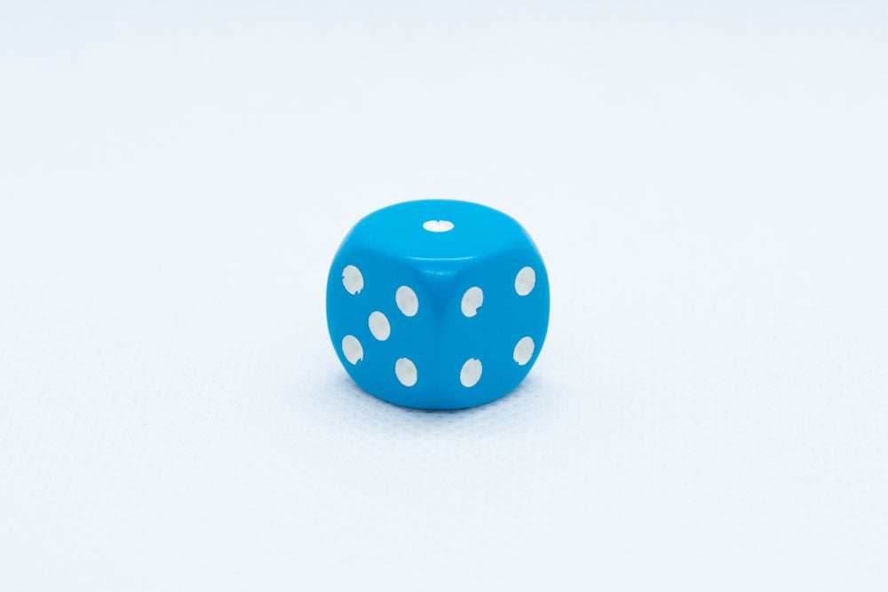 Chessex Opaque 16mm Pipped d6 Standard Dice Collection - Classic Colors - Available Individually - Light Blue