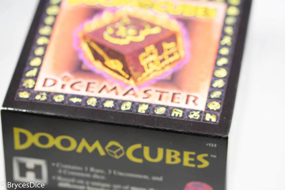 DiceMasters Doom Cubes; 1 Rare, 3 Uncommon, 4 Common Dice (Circa 1997) - 