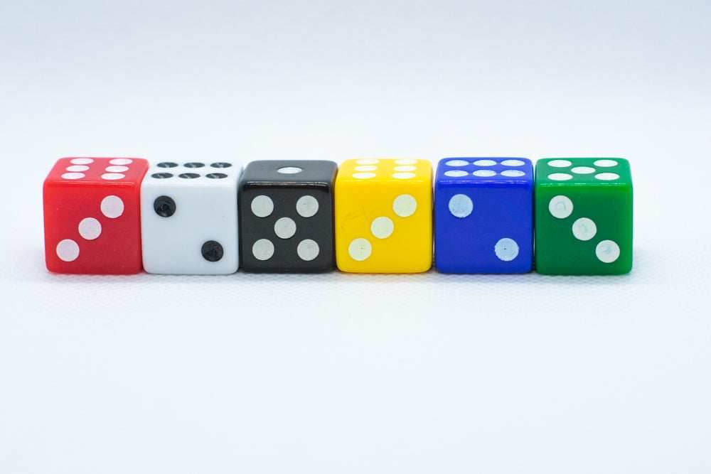 Square Edge 16mm Opaque Dice (Red/Yellow/Green/Blue/Black/White) | sold by the piece - Red