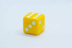 Square Edge 16mm Opaque Dice (Red/Yellow/Green/Blue/Black/White) | sold by the piece - Yellow