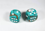 Marble 30mm Oxi-Copper w/White - 