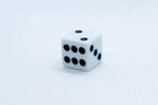 Square Edge 16mm Opaque Dice (Red/Yellow/Green/Blue/Black/White) | sold by the piece - White