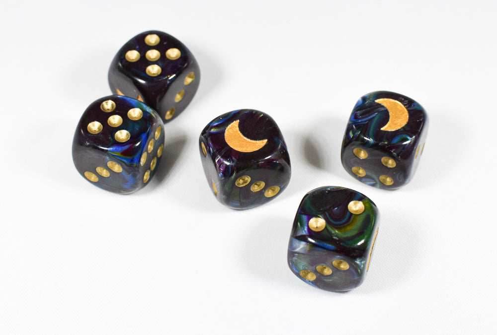 Custom Crescent Moon Lustrous Shadow w/Gold - 