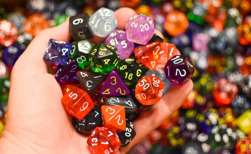 Bulk Roll 4 Initiative Dice d4, d6, d8, d12, d20 (Factory Seconds) Dnd Dice - 1/4 Pound