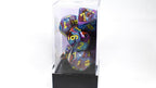 CHX 27450 Polyhedral 7-Die Festive Mosaic w/ Yellow Numbers - 