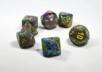 CHX 27449 Polyhedral 7-Die Festive Rio w/ Yellow Numbers - 