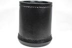 Handmade Leather Dice Cup (Black) - 