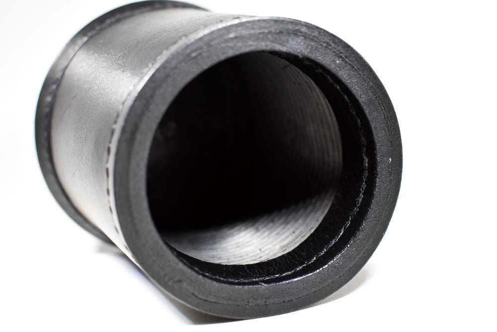 Handmade Leather Dice Cup (Black) - 