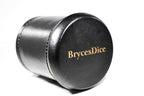 Handmade Leather Dice Cup (Black) - 