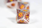 Forged Dragon Fruit Forged in Frost Dice Set (Resin Dice Encased in Metal) - 