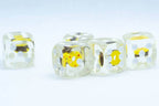 Yellow Donut Pipped d6 16mm (Custom Dice) - 