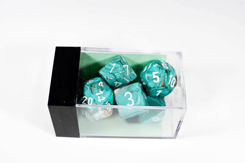 Chessex Marble Polyhedral Oxi-Copper™ (Multiple Options) - 7-Die Set